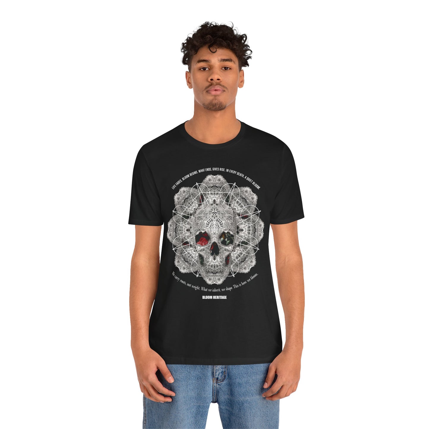Lace Bloom Unisex Jersey Short Sleeve Tee