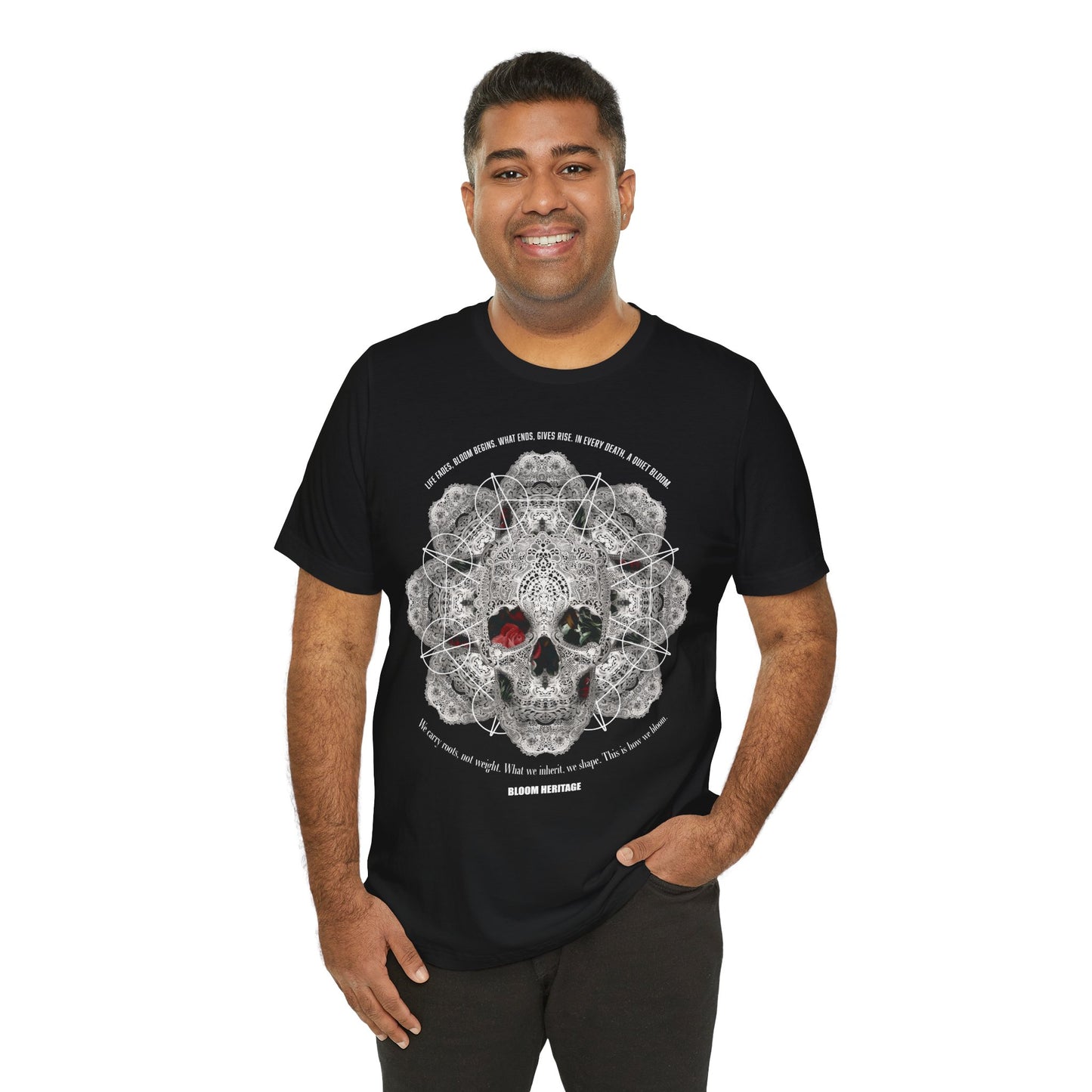 Lace Bloom Unisex Jersey Short Sleeve Tee