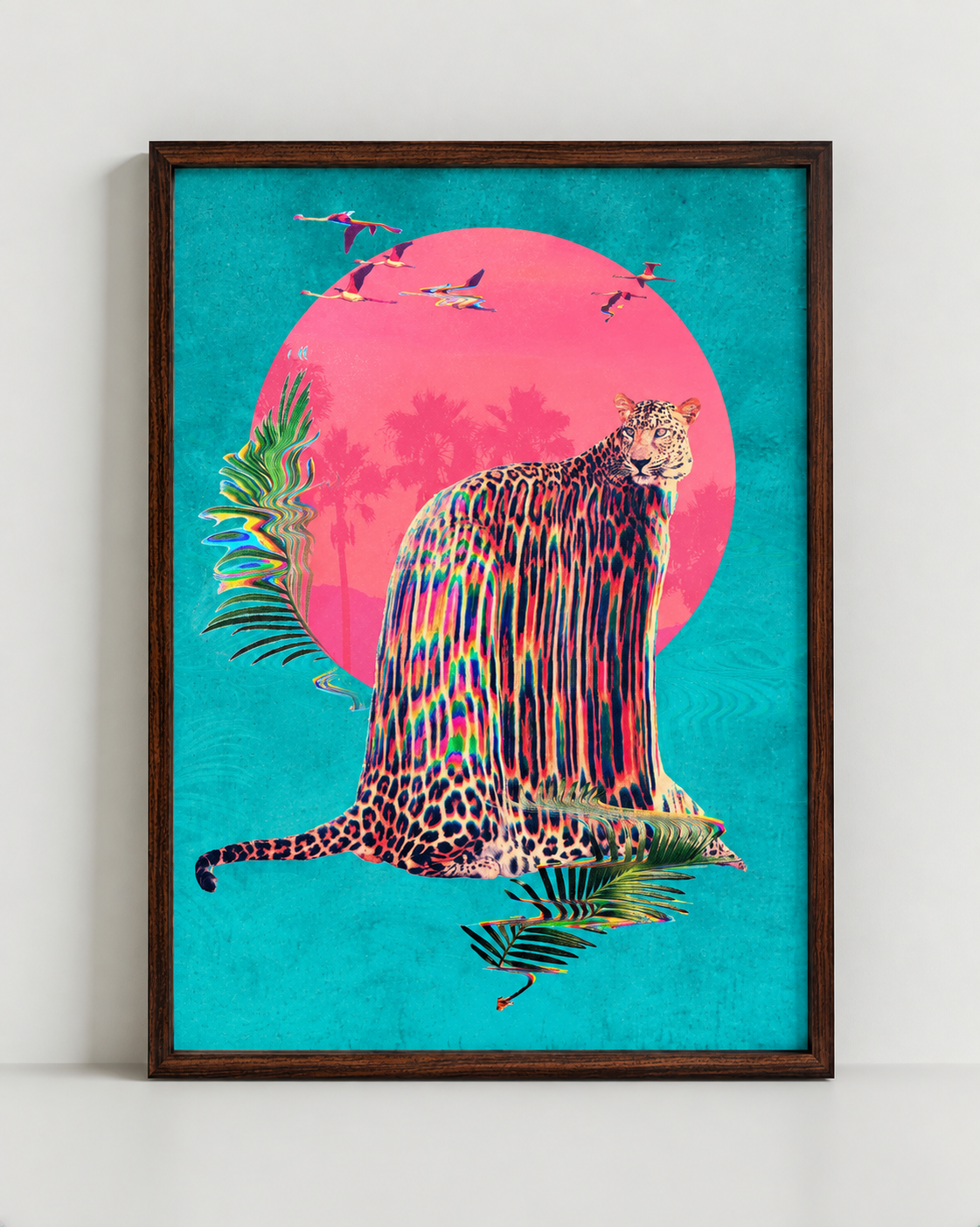 Jaguar Wall Art – Colorful Animal Print by Ali Gulec