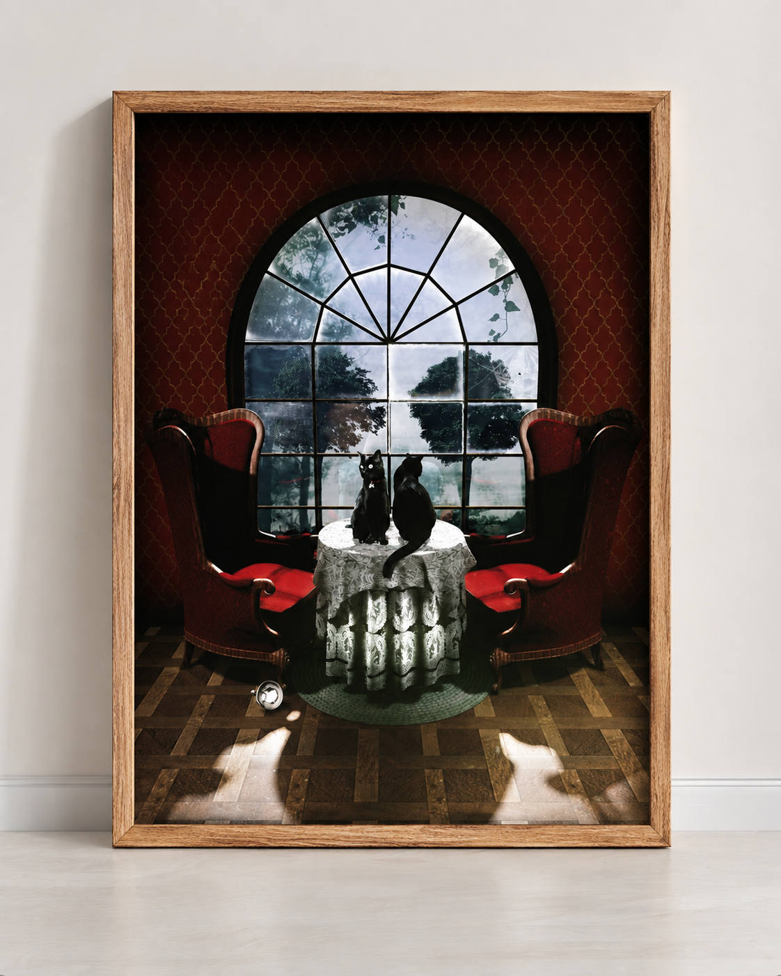 Room Skull Wall Art – Surreal Gothic Art by Ali Gulec