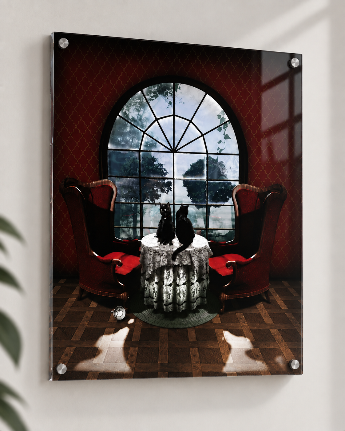 Room Skull Wall Art – Surreal Gothic Art by Ali Gulec