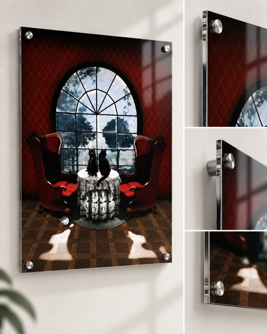 Room Skull Wall Art – Surreal Gothic Art by Ali Gulec