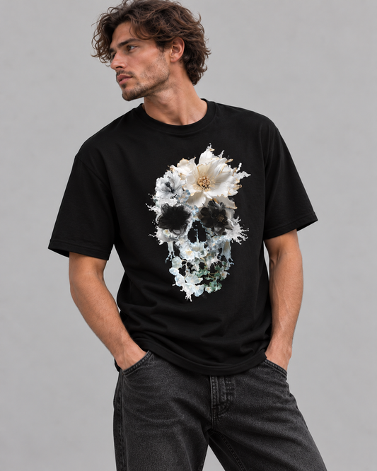 Bloom Splash Skull T-Shirt