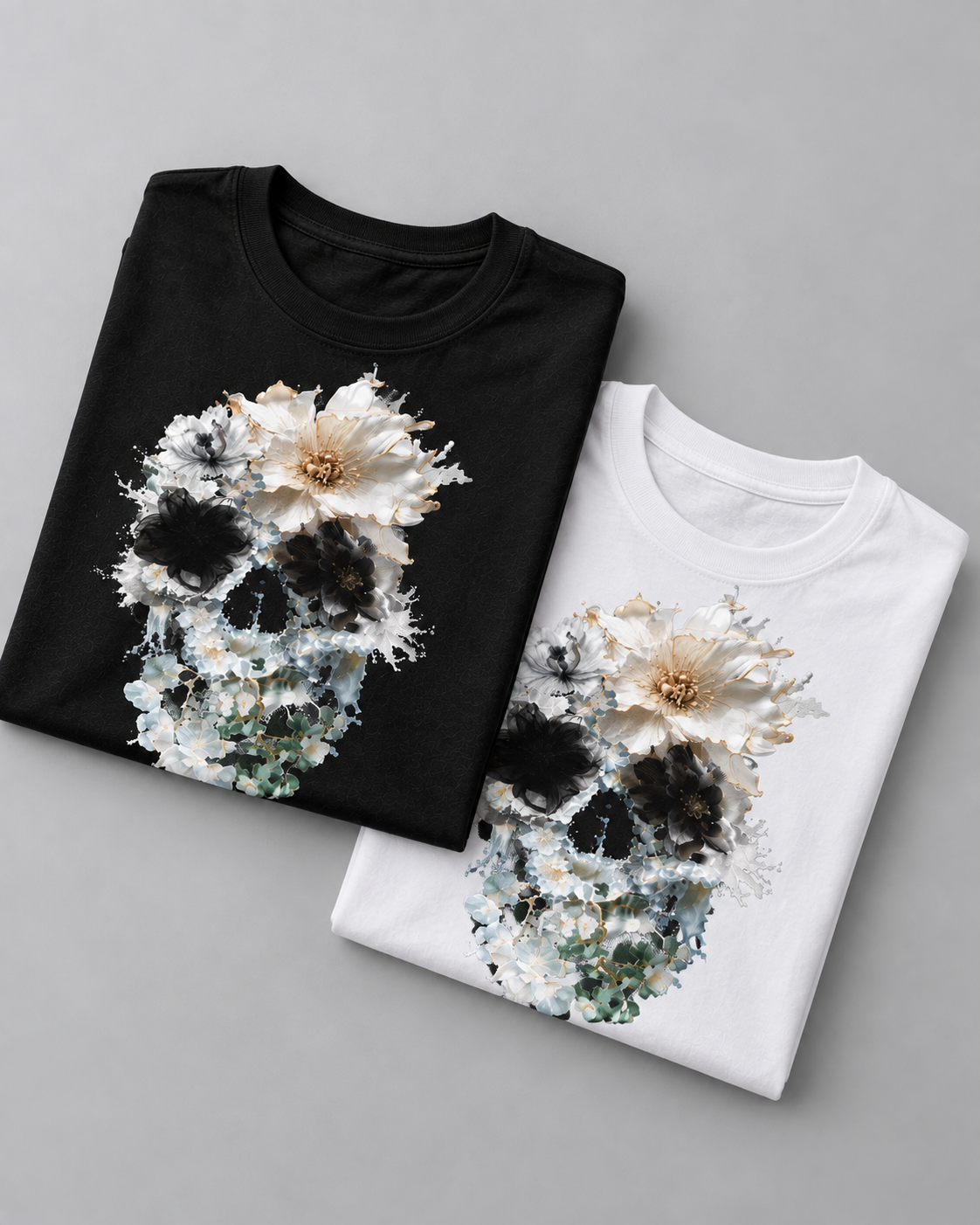Bloom Splash Skull T-Shirt