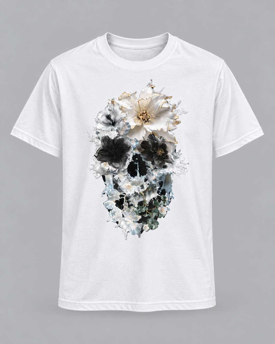 Bloom Splash Skull T-Shirt