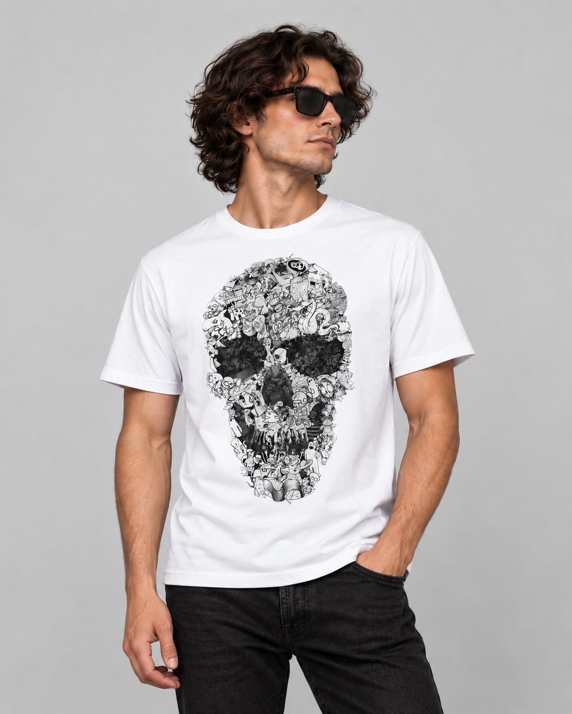Doodle Skull T-Shirt