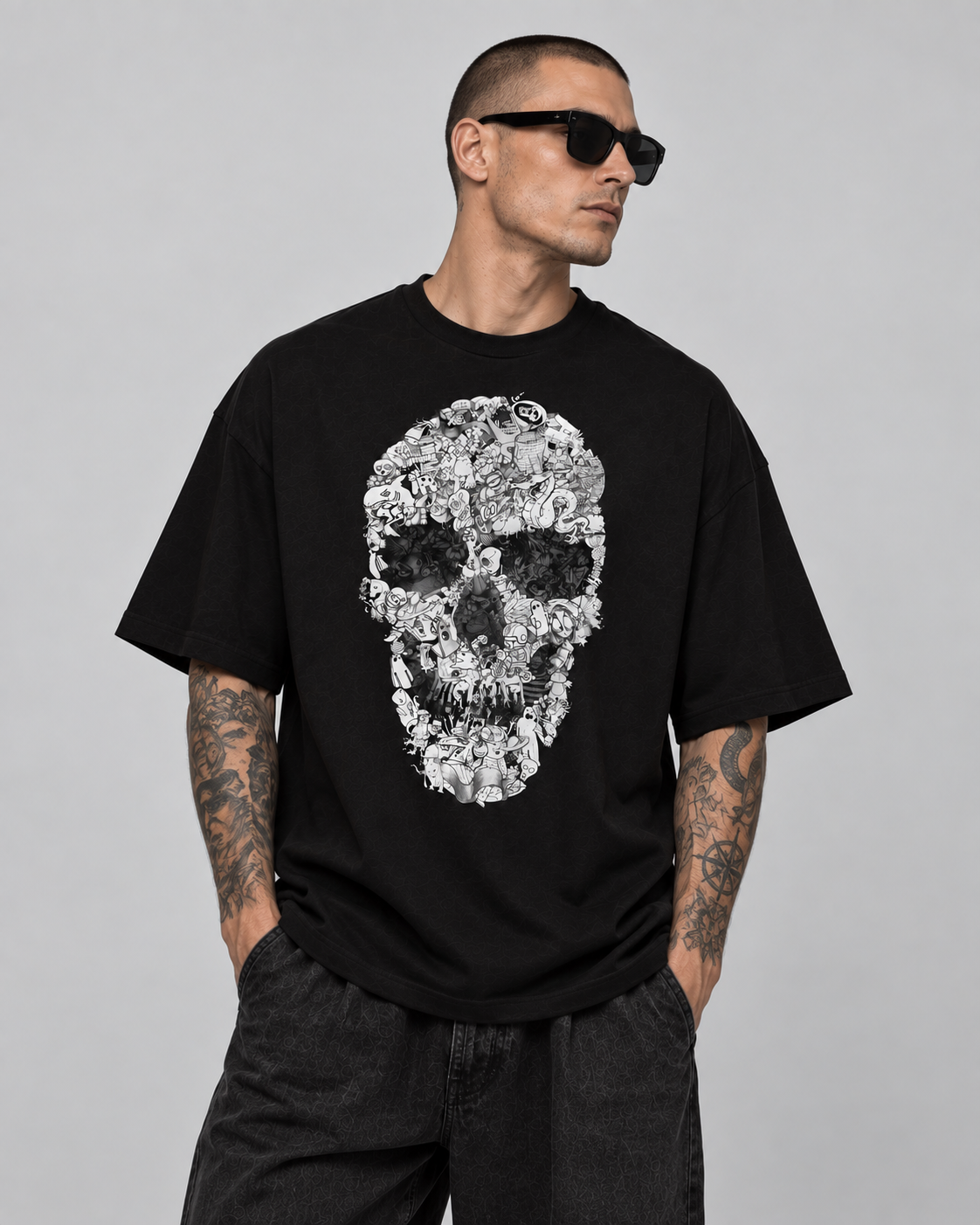Doodle Skull T-Shirt