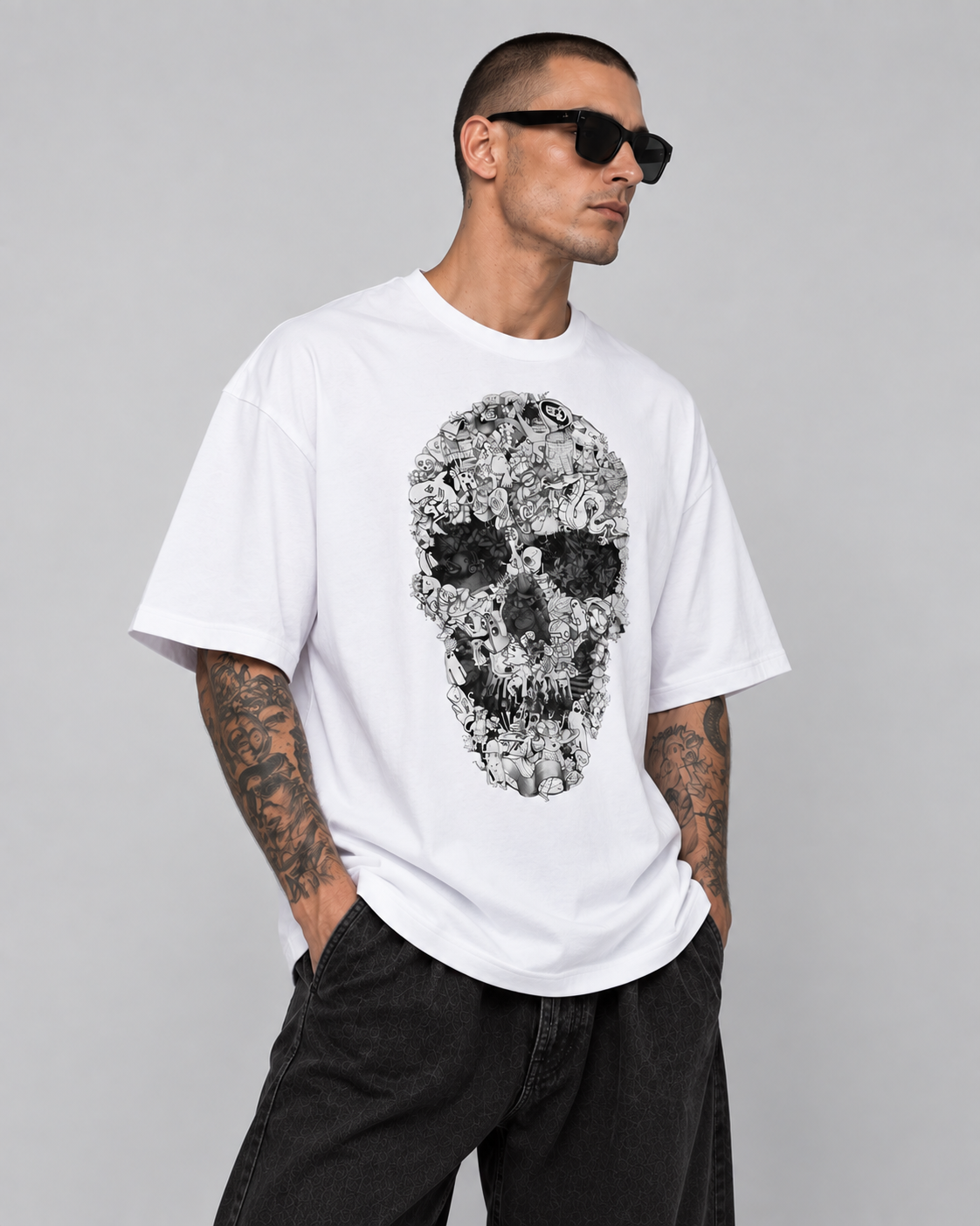 Doodle Skull T-Shirt