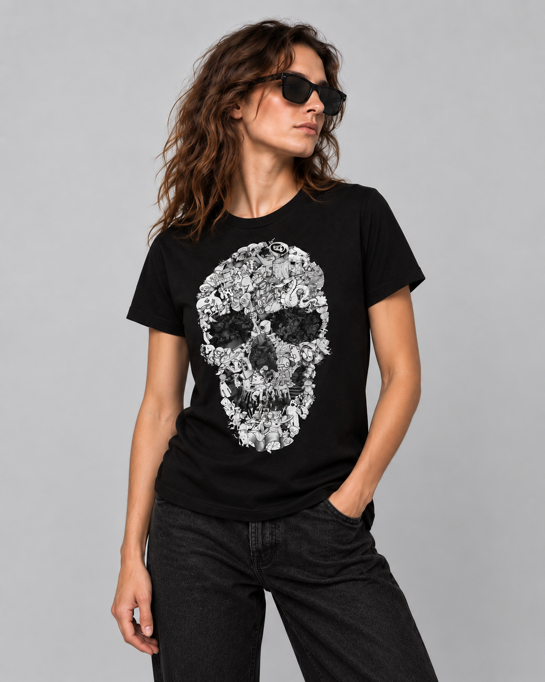 Doodle Skull T-Shirt