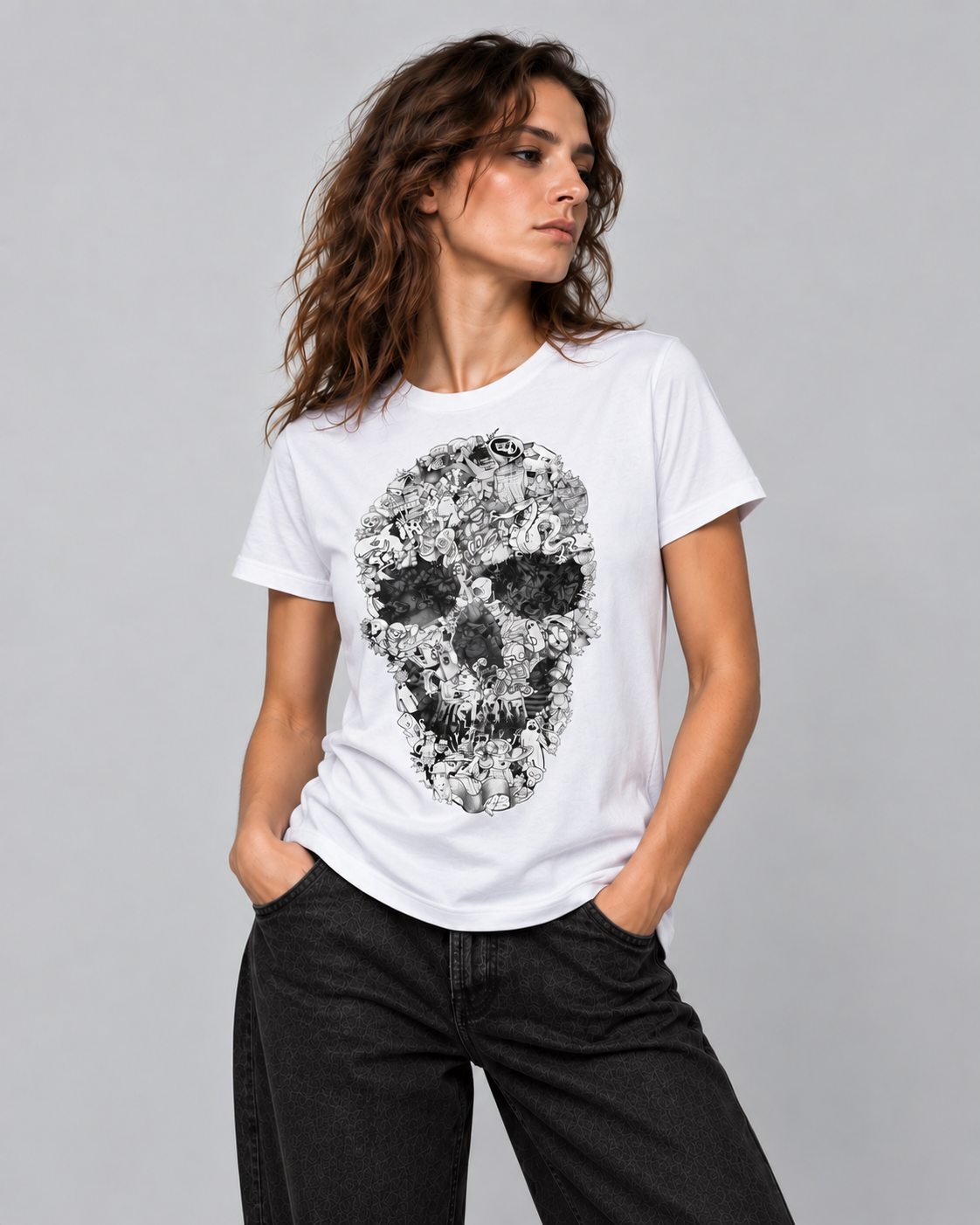 Doodle Skull T-Shirt