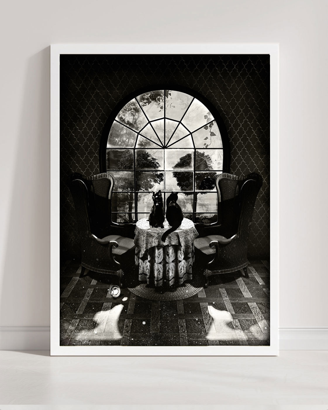 Room Skull Wall Art - Dark Academia Optical Illusion Decor