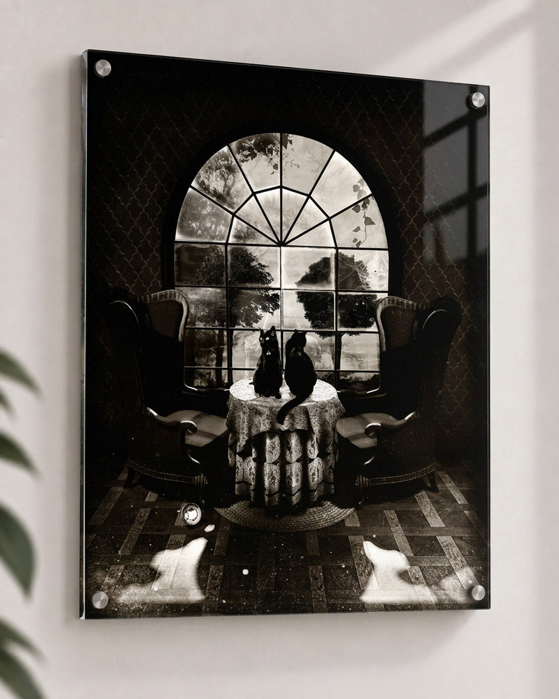 Room Skull Wall Art - Dark Academia Optical Illusion Decor