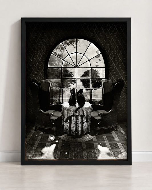 Room Skull Wall Art – Surreal Gothic Art by Ali Gulec