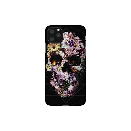 Flower Skull iPhone 13 Case, Boho Skull Phone Case, Floral Skull Samsung Case, Gothic Sugar Skull Phone Case Gift, Case For iPhone & Samsung