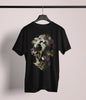 Spring Skull Men's T-shirt, Flower Skull Mens Graphic Tee, Sugar Skull Mens Boho TShirt, Bella Canvas Skull Print Shirt Gift For Him