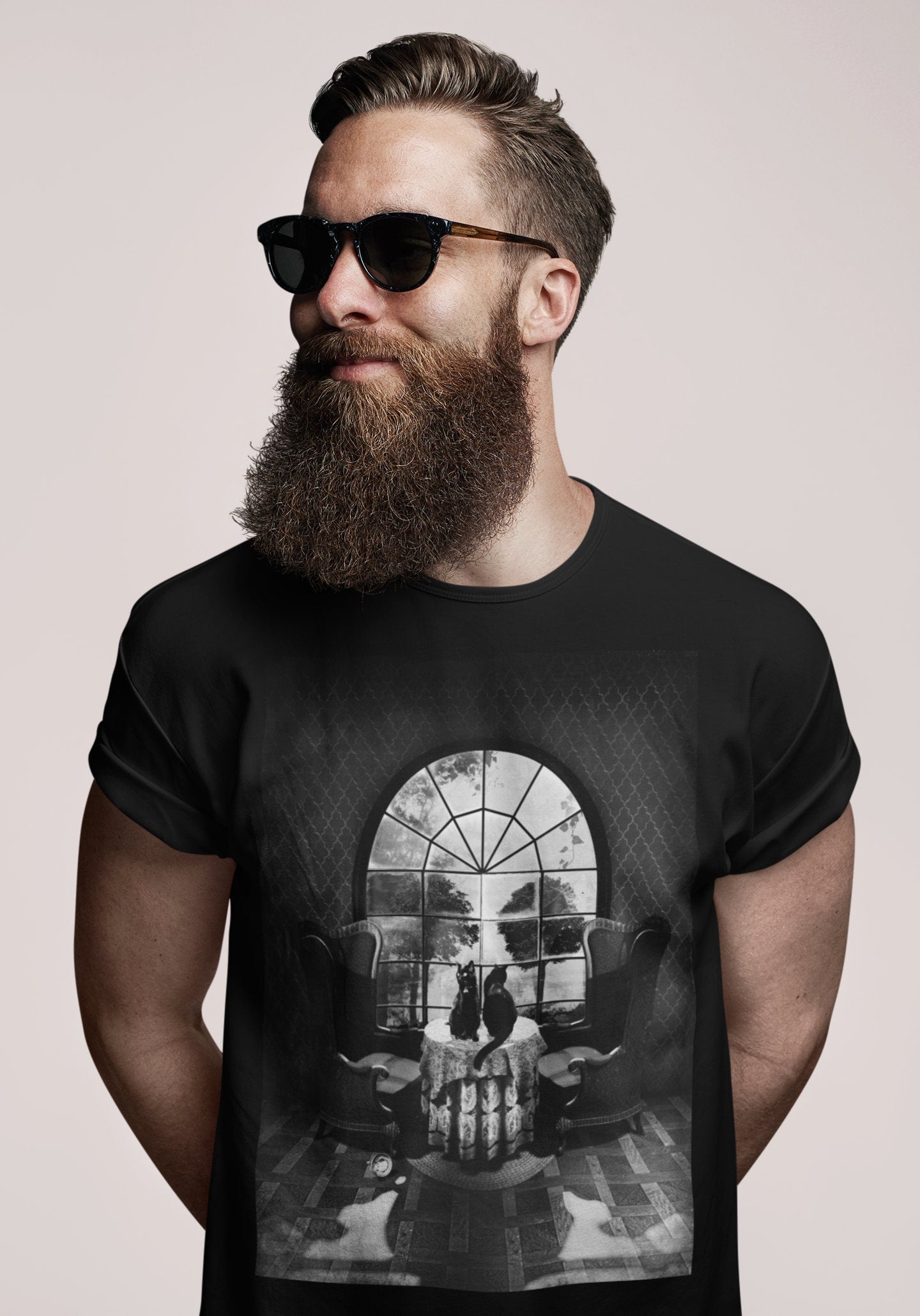 Skull Mens T-shirt, Black And White Mens T shirt, Gothic Skull Gift For Him, Skull Illusion Art Tshirt, Bella Canvas Skull Shirt Gift