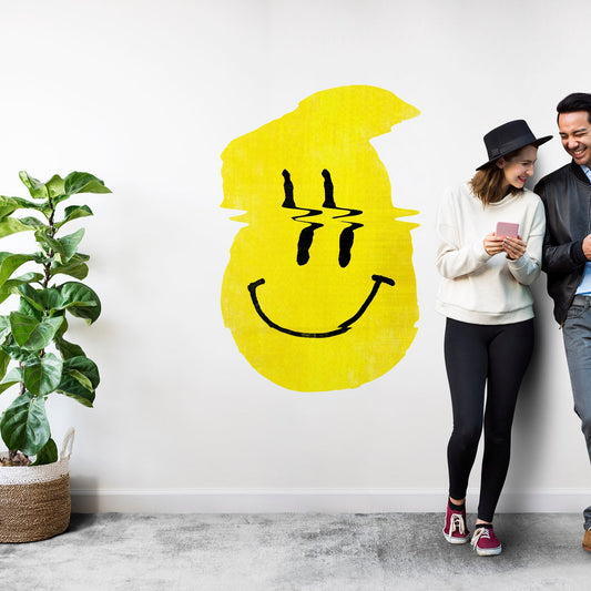 Smiley Wall Sticker, Funny Wall Decal, Vinyl Pop Art Home Decor, Glitch Smiley Wall Art Gift, Nursery Kids Room Smiley Art Wall Decal