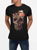 Bloom Skull Men's T-shirt, Sugar Skull Art Mens T Shirt, Skull Art Print Gift For Him, Bella Canvas Printed T Shirt, Gothic Skull Mens Shirt