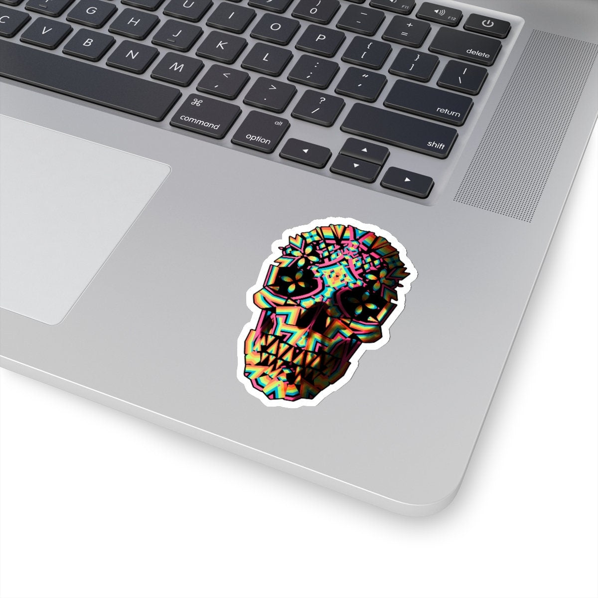 Skull Sticker Set Of Five, Skull Art Sticker Set, Gothic Skull Vinyl Sticker Set Gift, Skull Drawing Gift, Laptop Phone Kiss-Cut Sticker Set