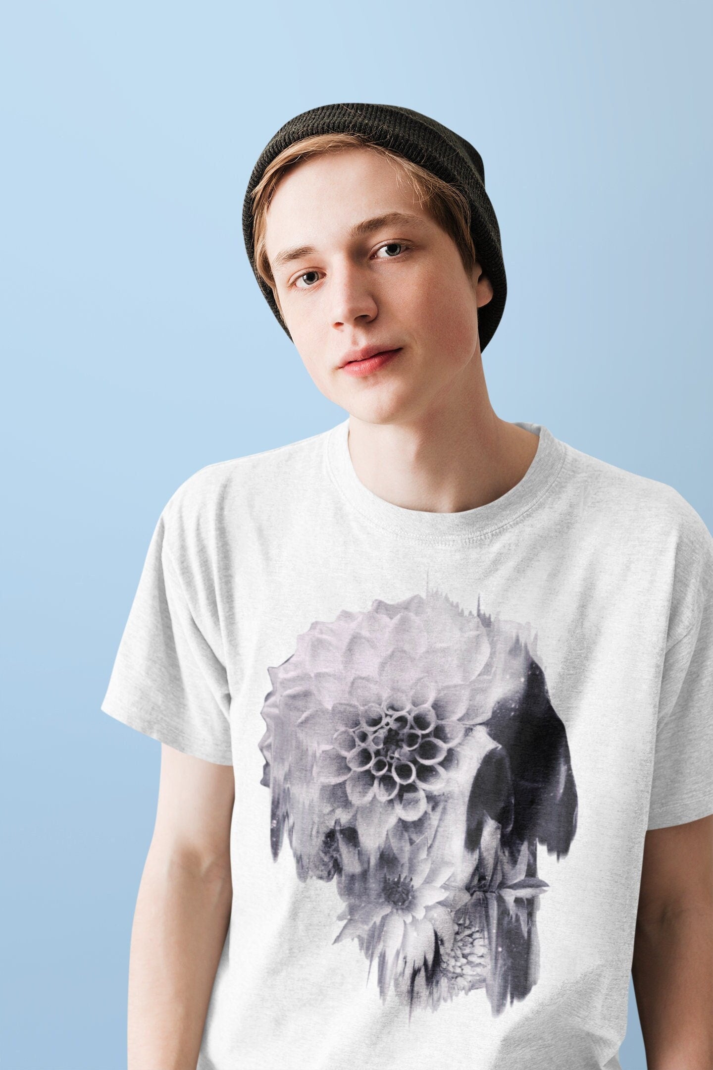 Authentic Skull Unisex T-shirt, Bold Skull Design Shirt Gift