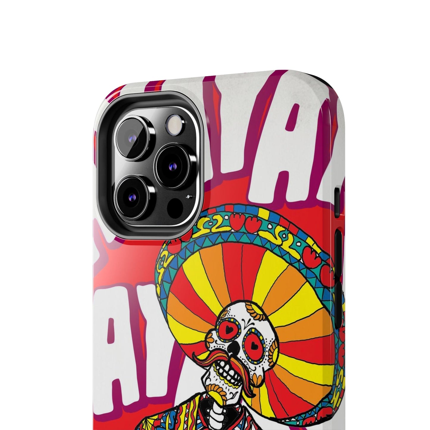 Skull iPhone 15 Case, Sugar Skull iPhone Case, Mexican Skull Art Phone Case Gift, Mariachi Phone Case