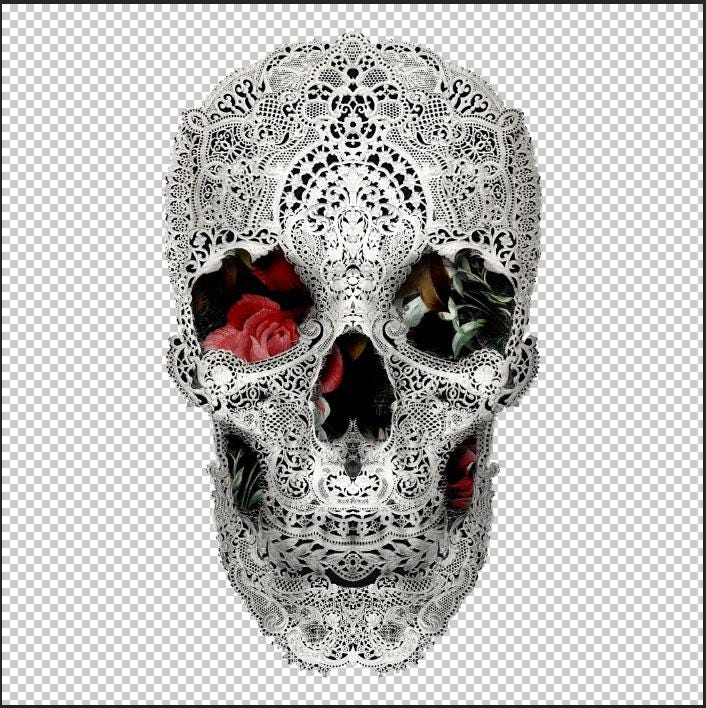 Skull Car Hood Decal, Skull Art Hood Sticker, Black And White Sugar Skull Art Car Decor, Gothic Skull Hood Art Gift, Floral Skull Decal