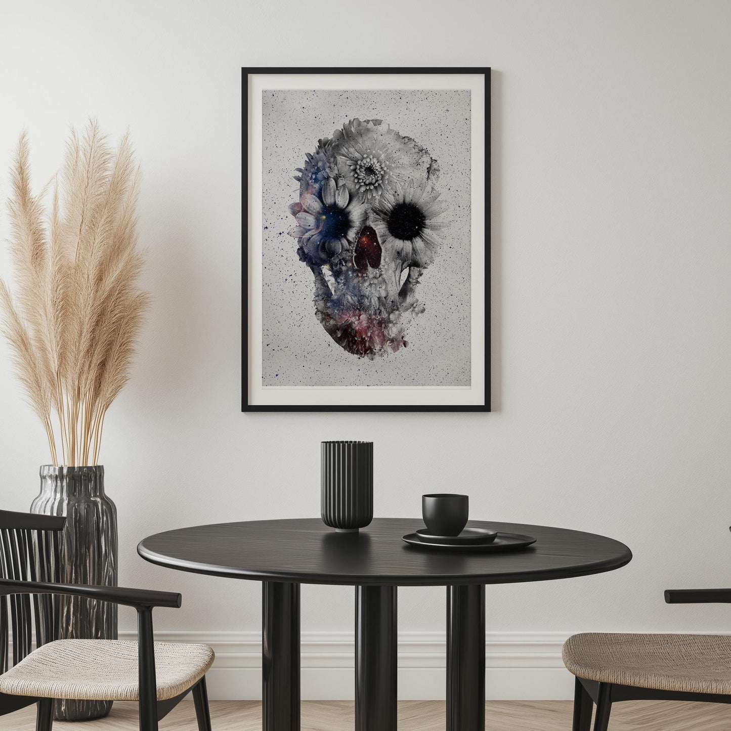 Boho Skull Art, Sugar Skull Home Decor | Canvas, Paper & Framed Options
