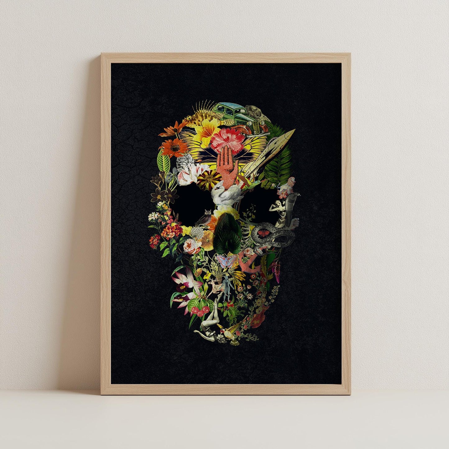Gothic Skull Art, Dark Skull Home Decor | Canvas, Paper & Framed Options