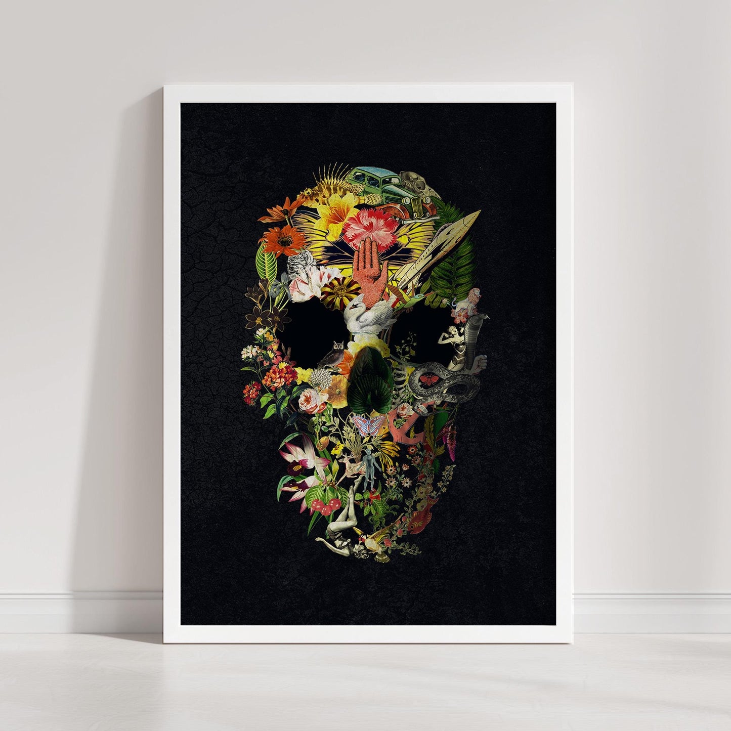 Gothic Skull Art, Dark Skull Home Decor | Canvas, Paper & Framed Options