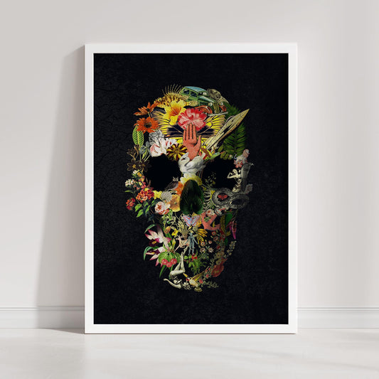 Gothic Skull Art, Dark Skull Home Decor | Canvas, Paper & Framed Options