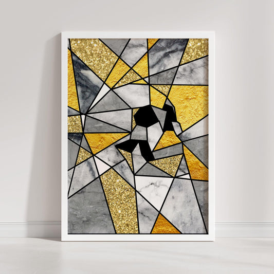 Abstract Skull Poster, Geometric Sugar Skull Art by Ali Gulec | Canvas, Paper & Framed Gift Options