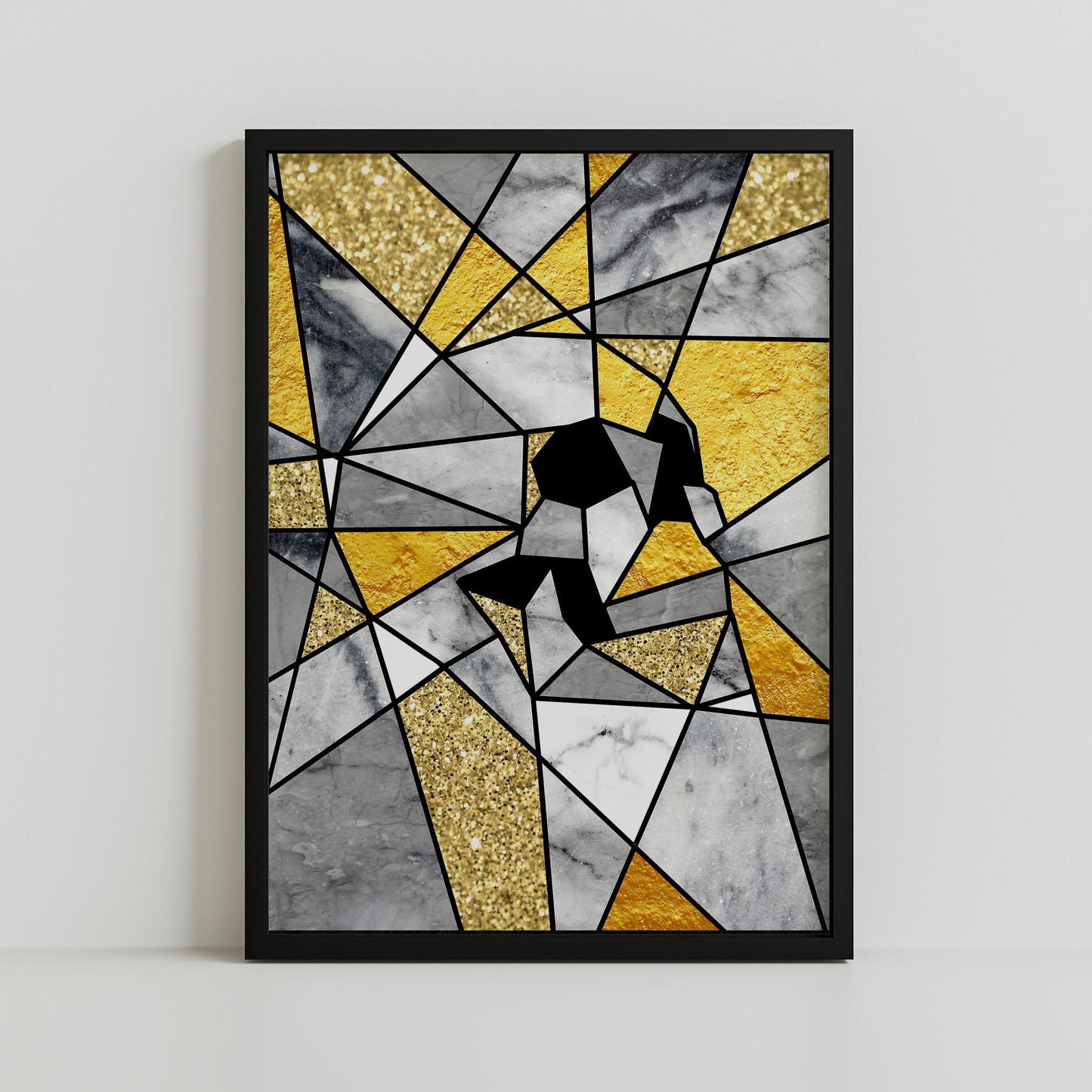 Abstract Skull Poster, Geometric Sugar Skull Art by Ali Gulec | Canvas, Paper & Framed Gift Options