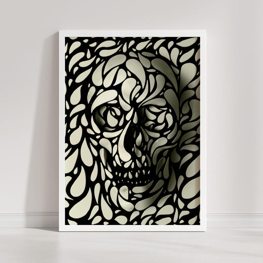 Abstract Skull Illusion Art by Ali Gulec | Canvas, Paper & Framed Options
