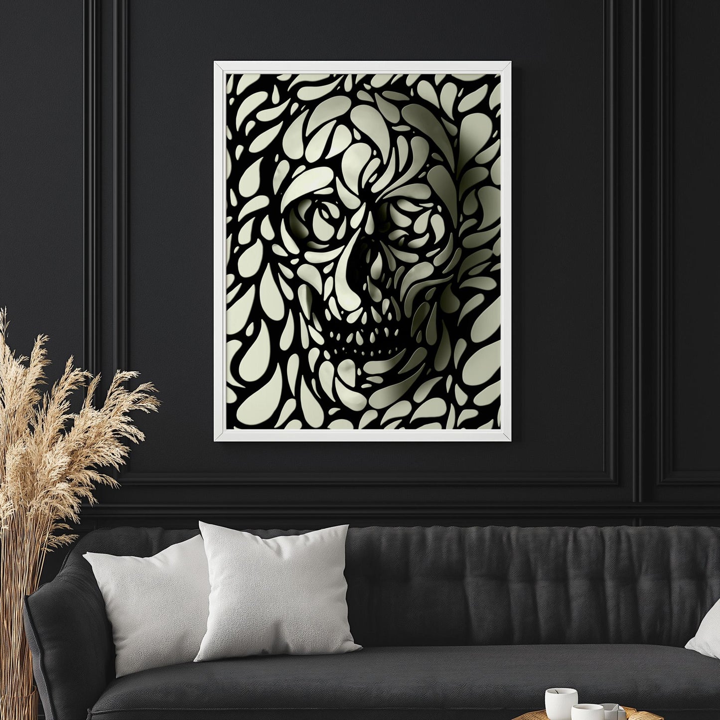 Abstract Skull Illusion Art by Ali Gulec | Canvas, Paper & Framed Options