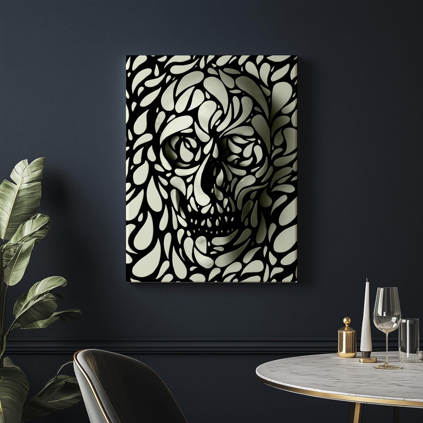 Abstract Skull Illusion Art by Ali Gulec | Canvas, Paper & Framed Options