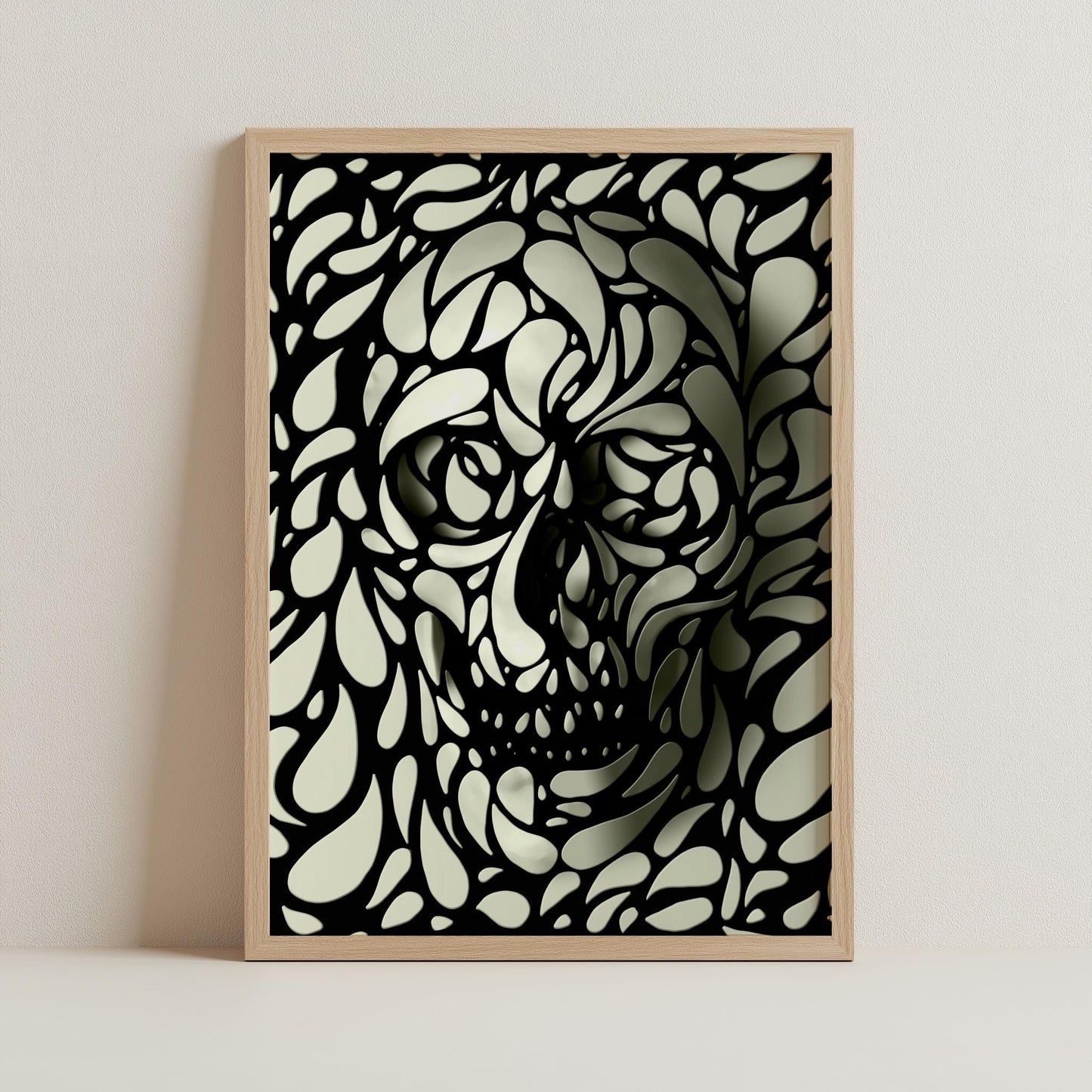 Abstract Skull Illusion Art by Ali Gulec | Canvas, Paper & Framed Options