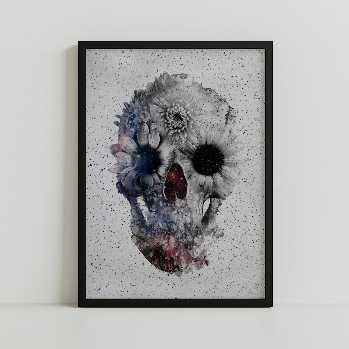 Boho Skull Art, Sugar Skull Home Decor | Canvas, Paper & Framed Options