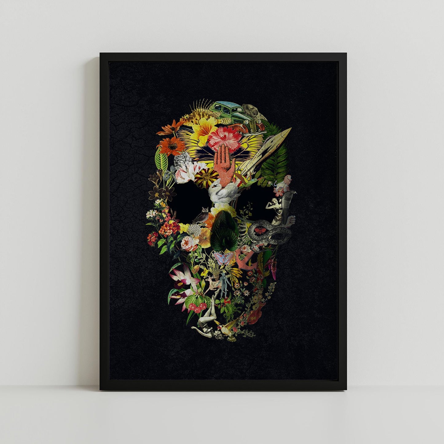 Gothic Skull Art, Dark Skull Home Decor | Canvas, Paper & Framed Options