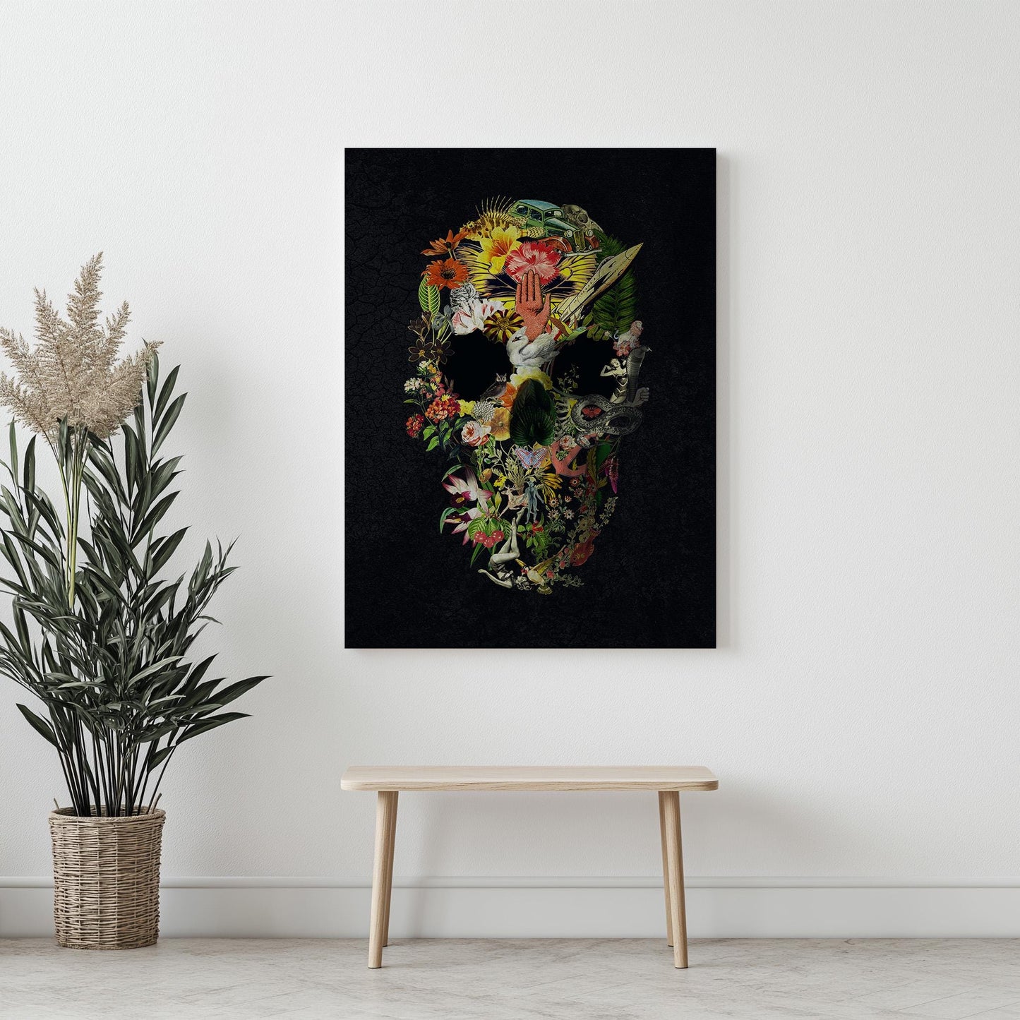 Gothic Skull Art, Dark Skull Home Decor | Canvas, Paper & Framed Options