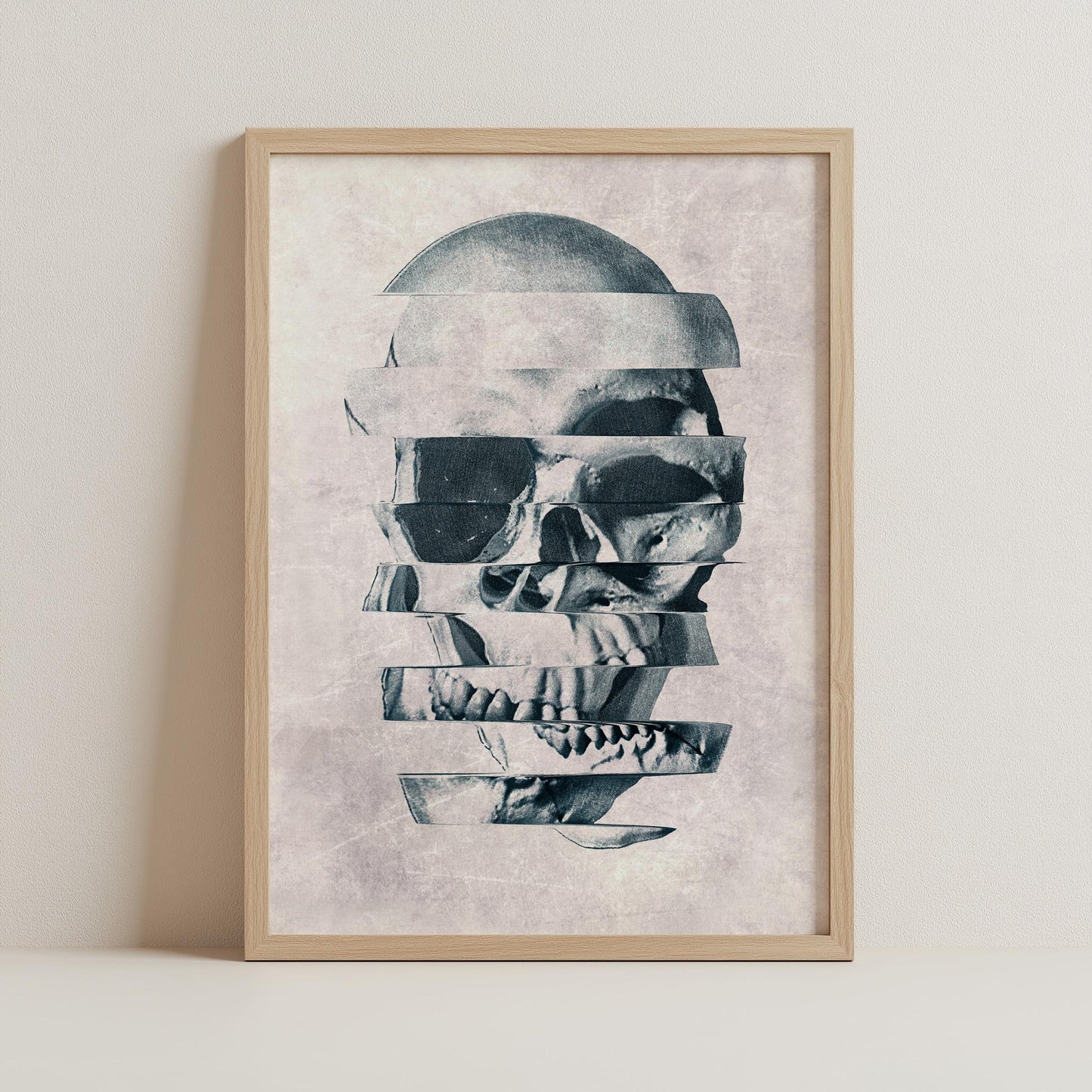 Abstract Skull Art by Ali Gulec | Art Gift On Canvas, Paper & Framed Options