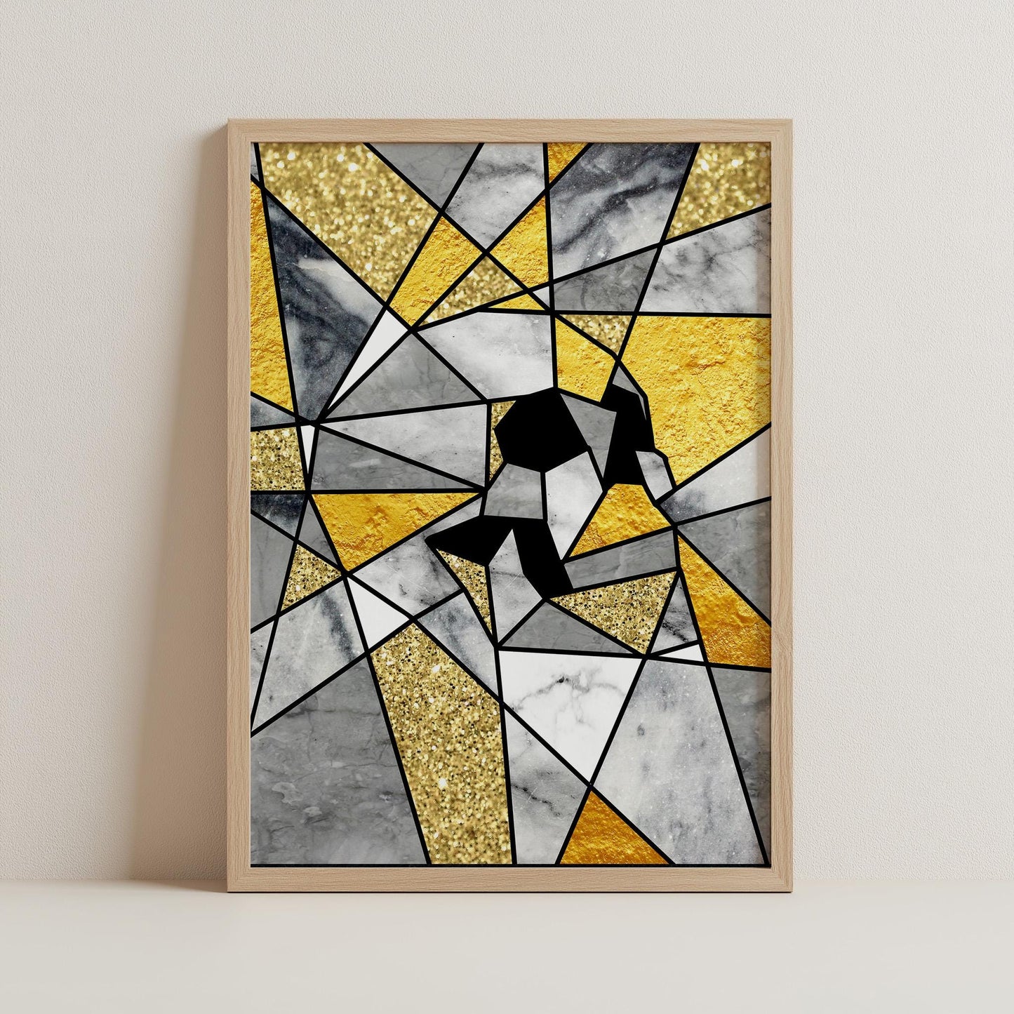 Abstract Skull Poster, Geometric Sugar Skull Art by Ali Gulec | Canvas, Paper & Framed Gift Options