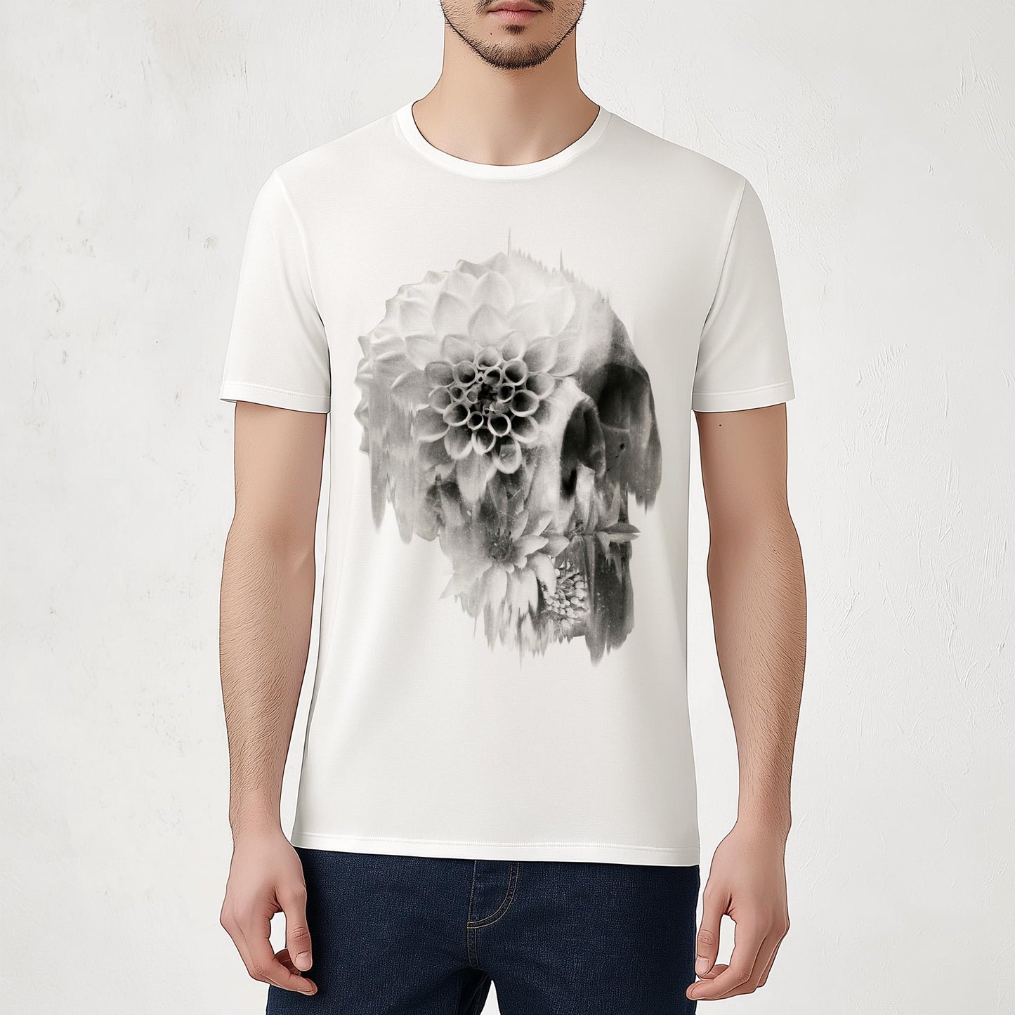 Authentic Skull Unisex T-shirt, Bold Skull Design Shirt Gift