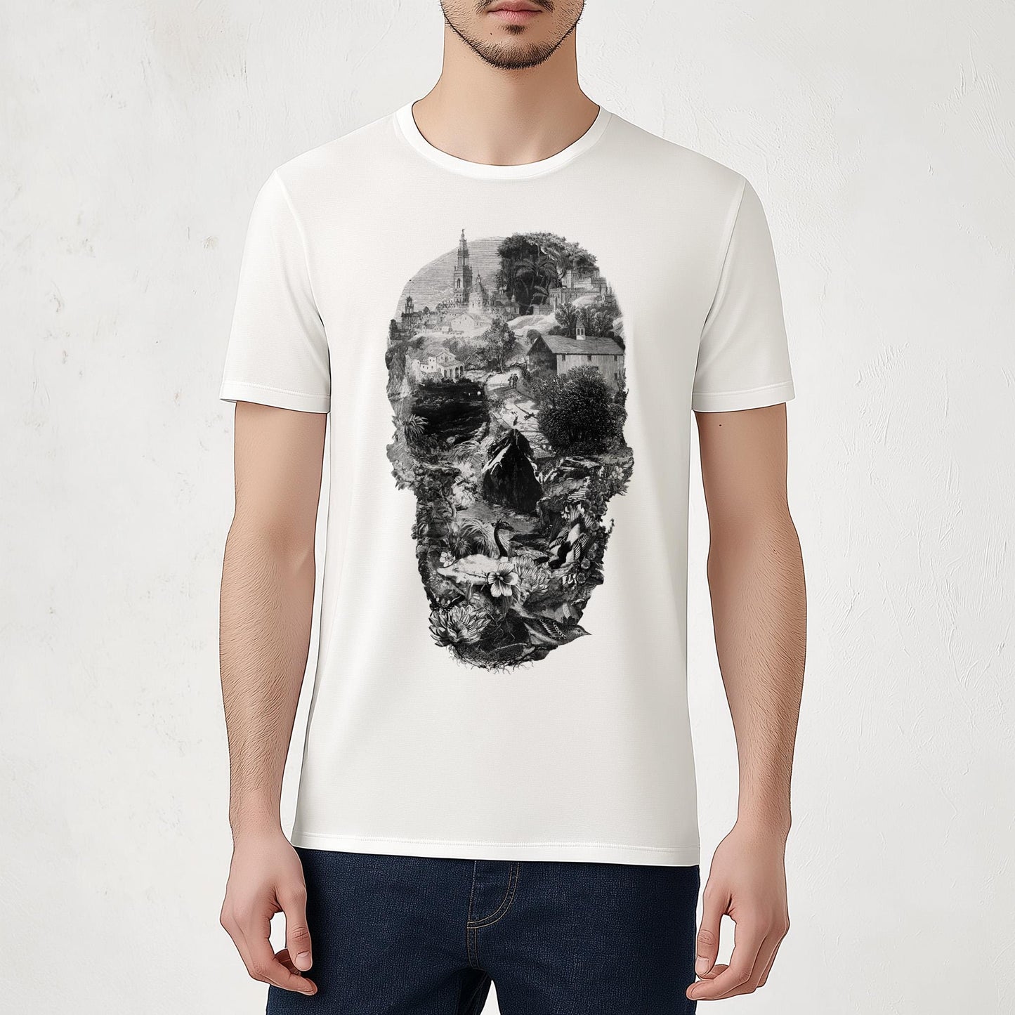 Skull Men's T-shirt, Intricate Design Unisex Shirt Gift