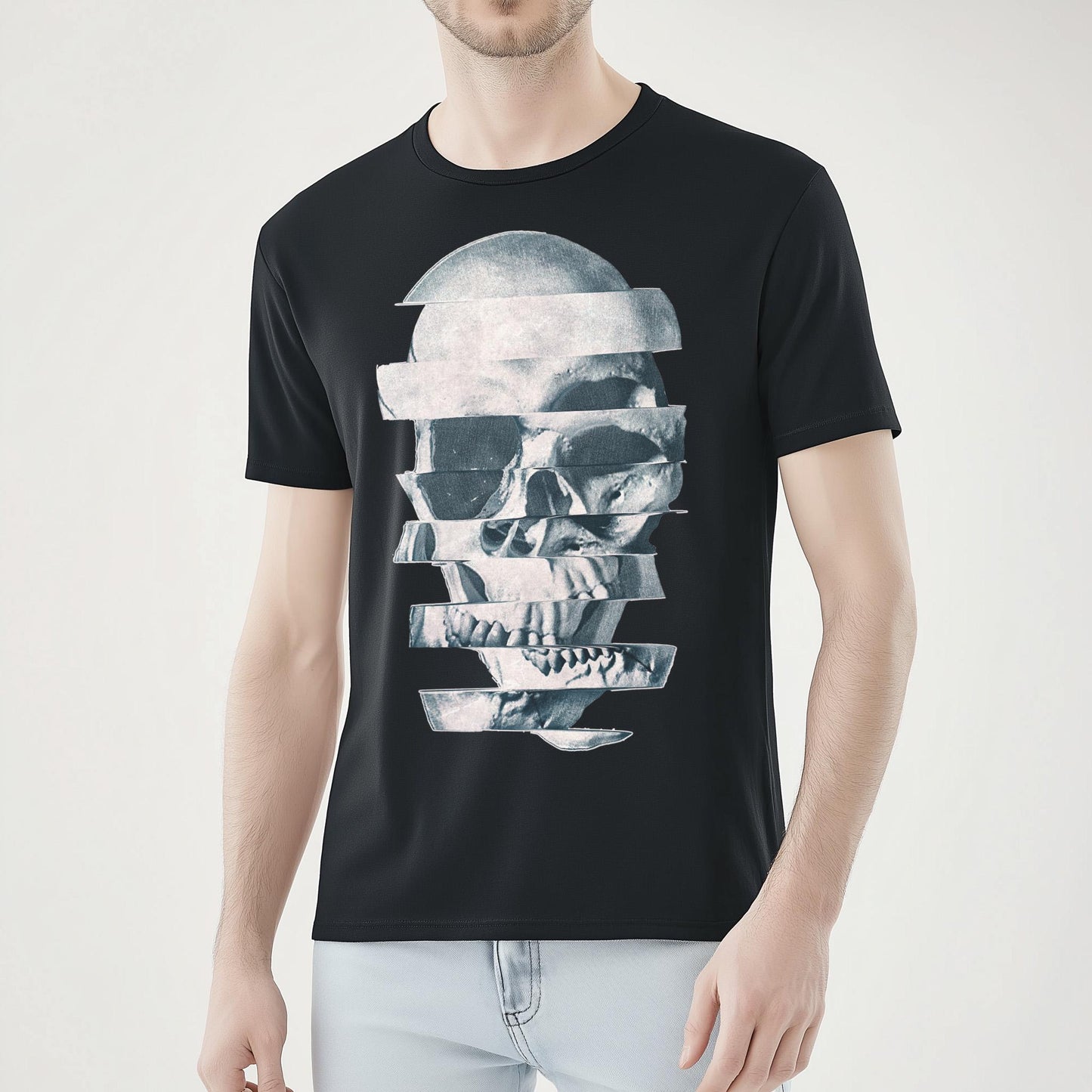Skull Unisex T shirt, Abstract Skull Clothing Gift