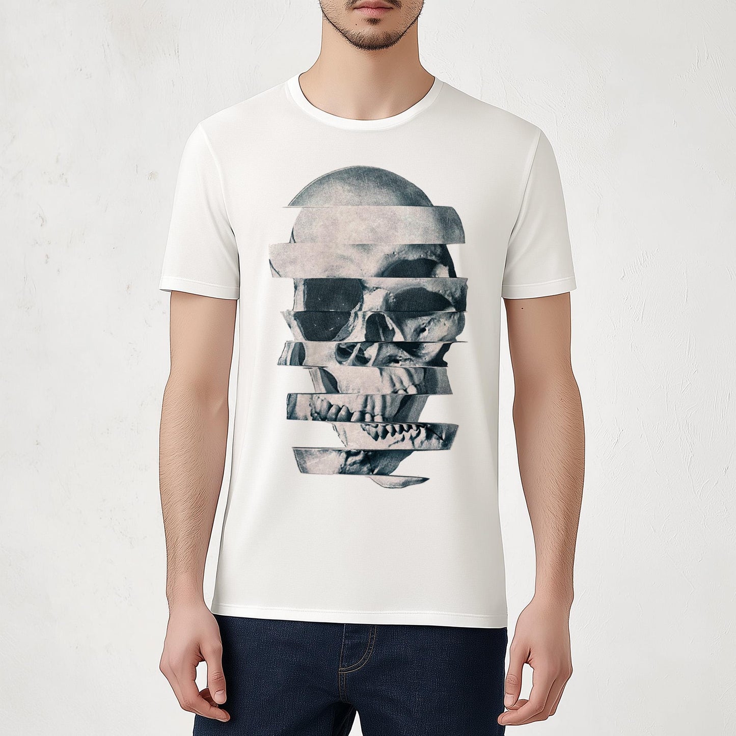 Skull Unisex T shirt, Abstract Skull Clothing Gift