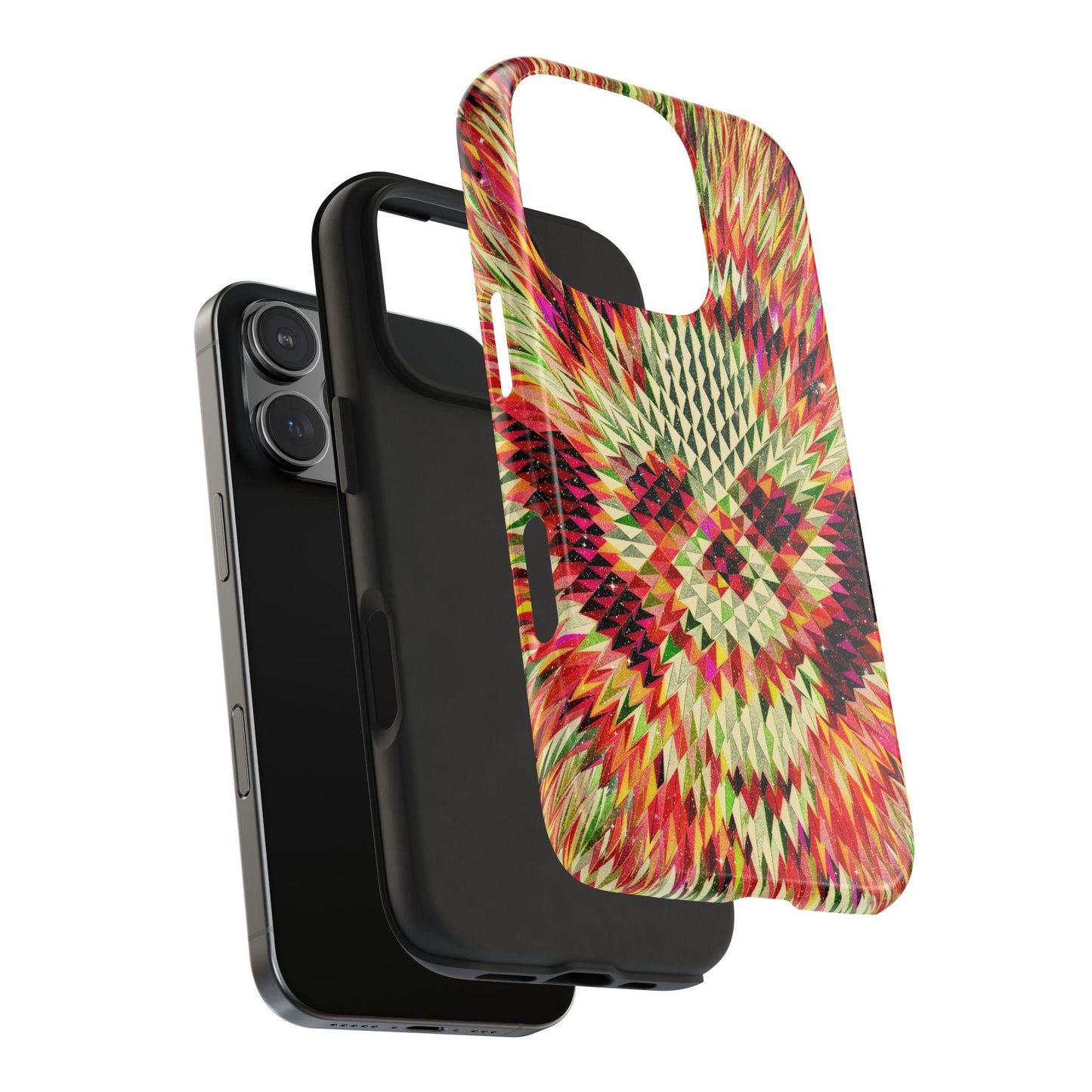 Colorful Skull Tough Phone Cases, Colorful Abstract Art, Skull iPhone Case, Protective Cover, Unique Phone Accessories