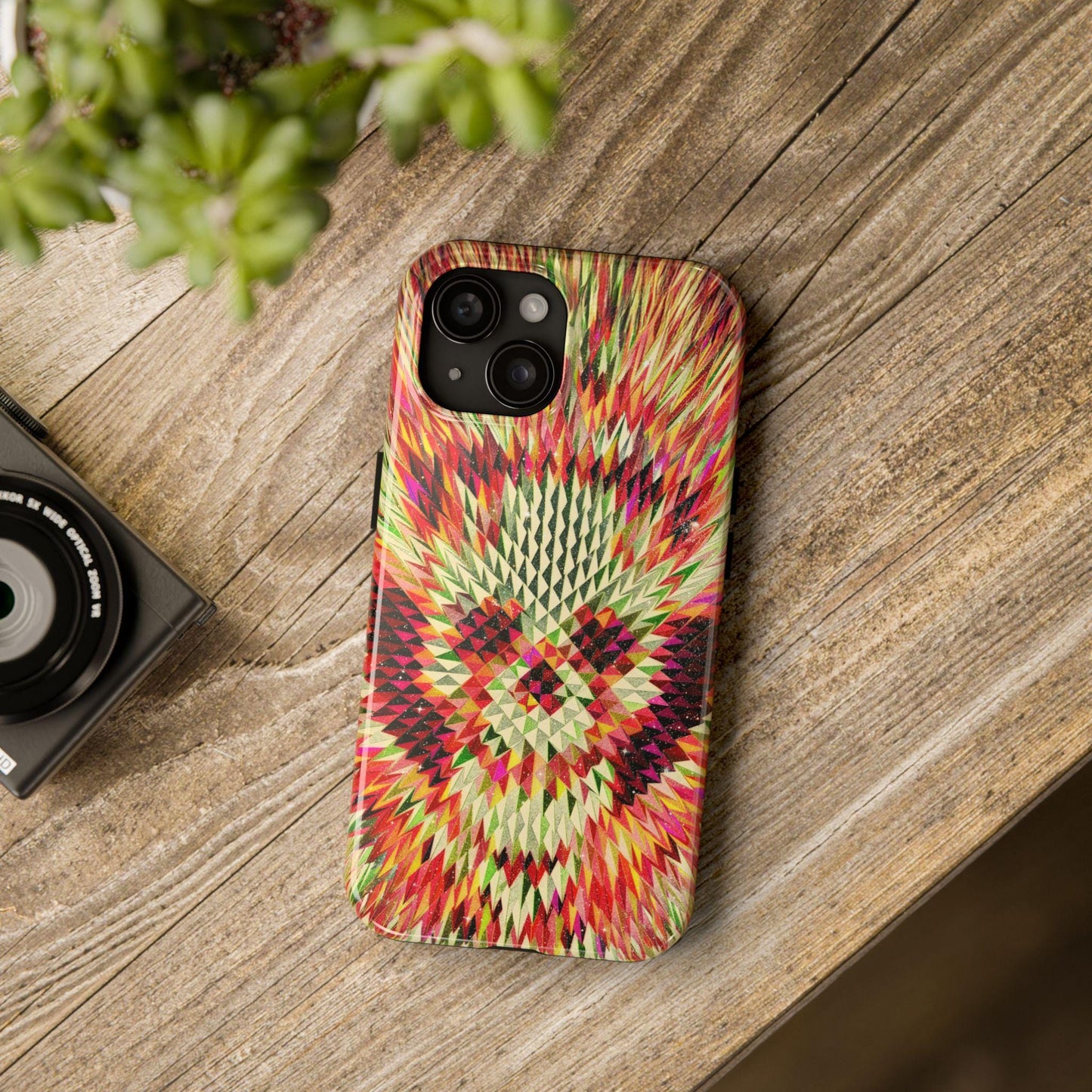 Colorful Skull Tough Phone Cases, Colorful Abstract Art, Skull iPhone Case, Protective Cover, Unique Phone Accessories