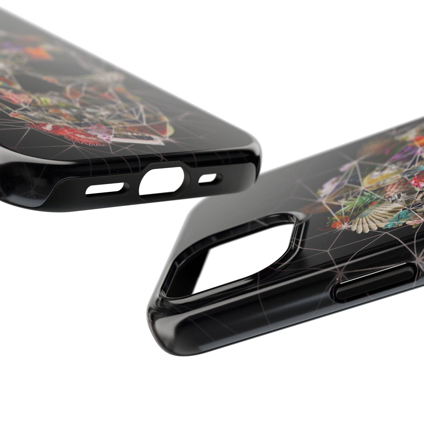 Skull Tough Phone Cases, Colorful Abstract Skull Art, iPhone Case, Protective Cover, Unique Phone Accessories, Trendy Mobile