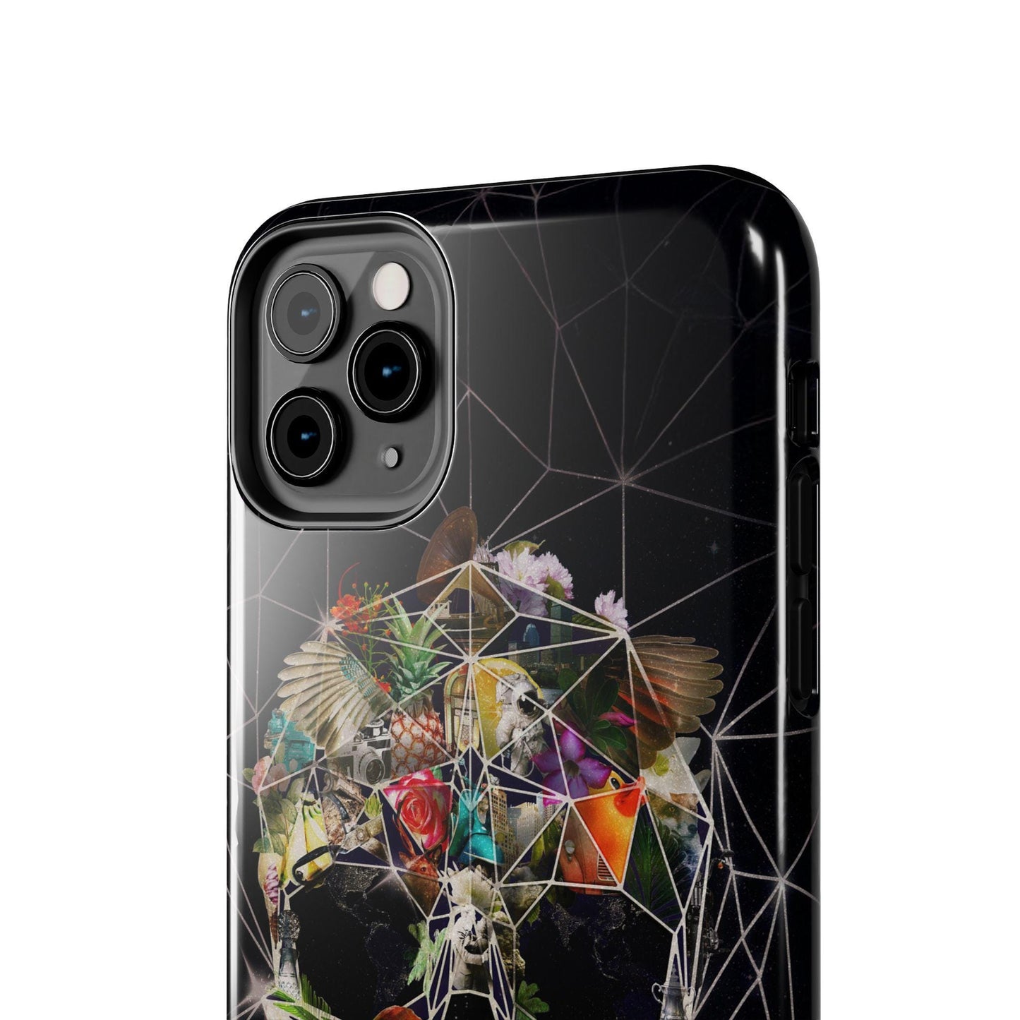 Skull Tough Phone Cases, Colorful Abstract Skull Art, iPhone Case, Protective Cover, Unique Phone Accessories, Trendy Mobile