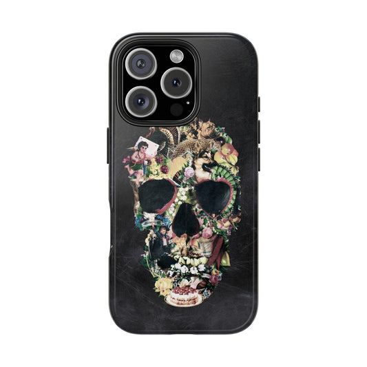 Abstract Skull Tough Phone Cases, Colorful Skull Art, iPhone Case, Protective Cover, Unique Phone Accessories